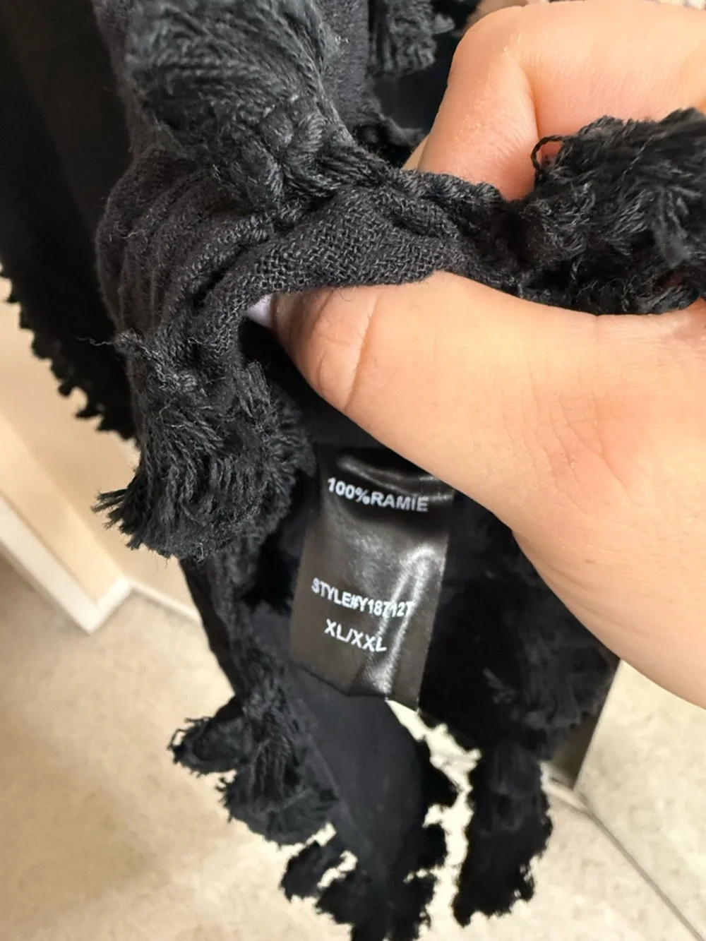 NWT Tuckernuck Pomander Black Tassel-Trim Tunic / Coverup - Picture 5 of 8